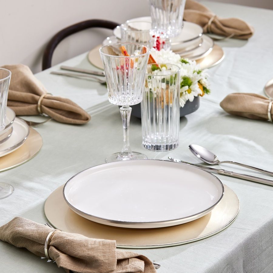 Set di piatti: Karaca Eclipse Platin 57-teilig 12-Personen-Geschirr-Set – Nuovo e nell'imballaggio originale da Reinach AG venduto da evimshop 5