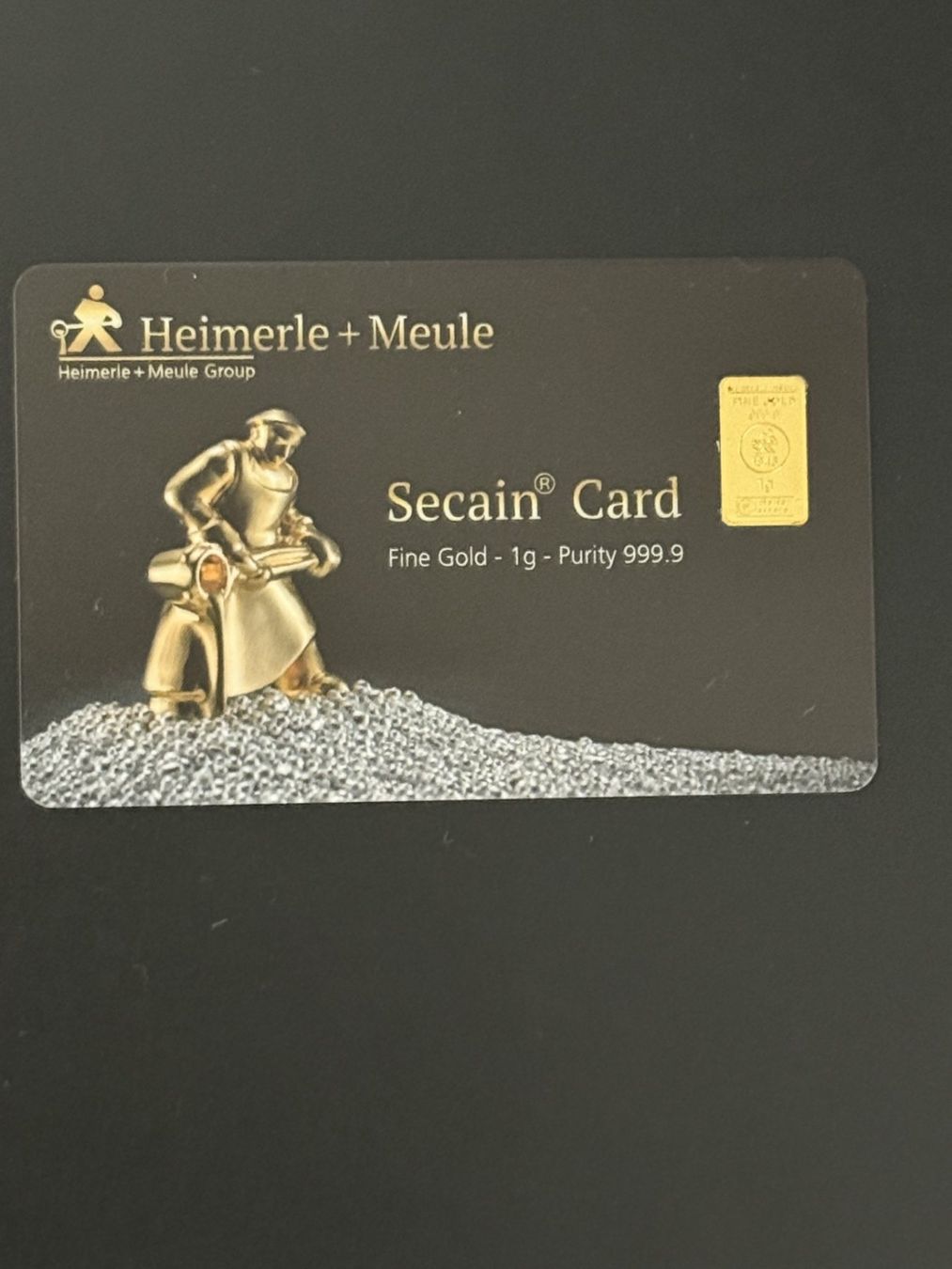 Metalli preziosi: Goldbarren 1g Heimerle + Meule – Nuovo e nell'imballaggio originale da Untersiggenthal venduto da byiggy