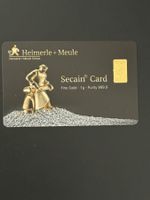 Goldbarren 1g Heimerle + Meule