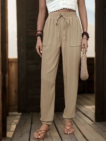 😻Tolle Hose, beige Grösse L, NEU😍