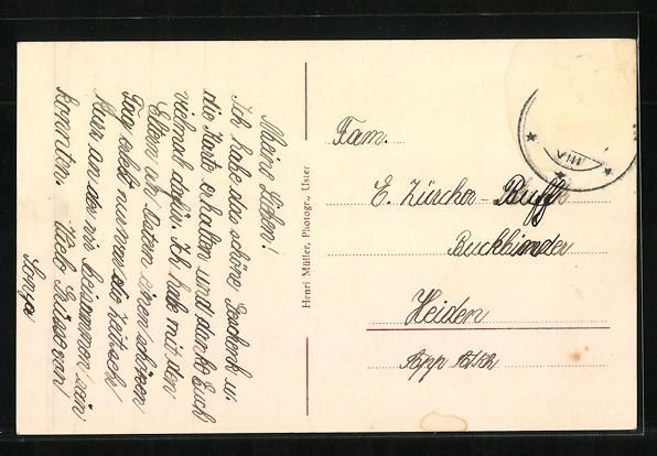 Cartoline postali: AK Uster, Ortspartie mit Kirche – Usato da Berlin venduto da bartko-reher 1
