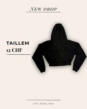 Pull à Capuche Noir