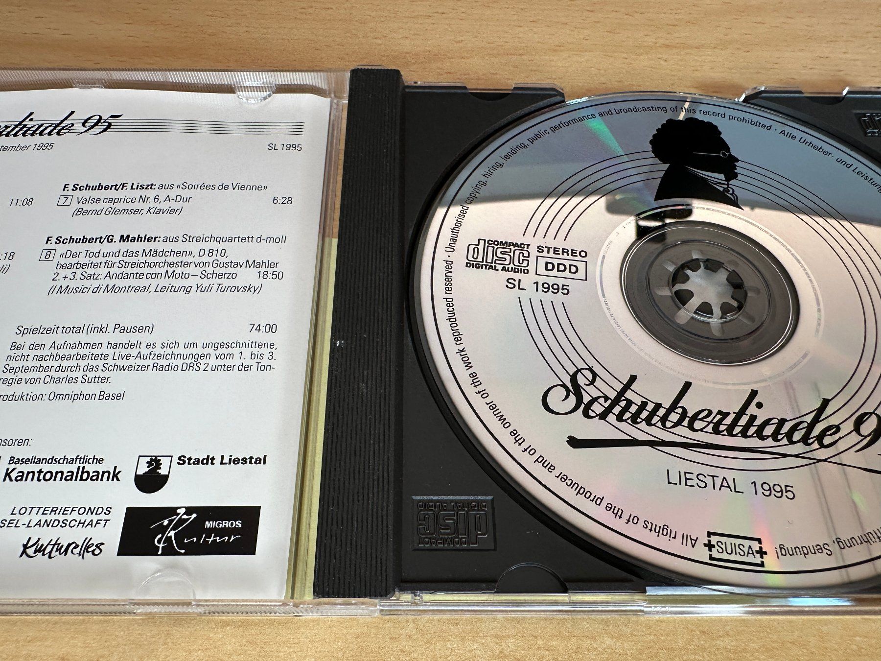 CD: Various – Schubertiade '95 – Usato da Rikon im Tösstal venduto da Alpenmutz 2