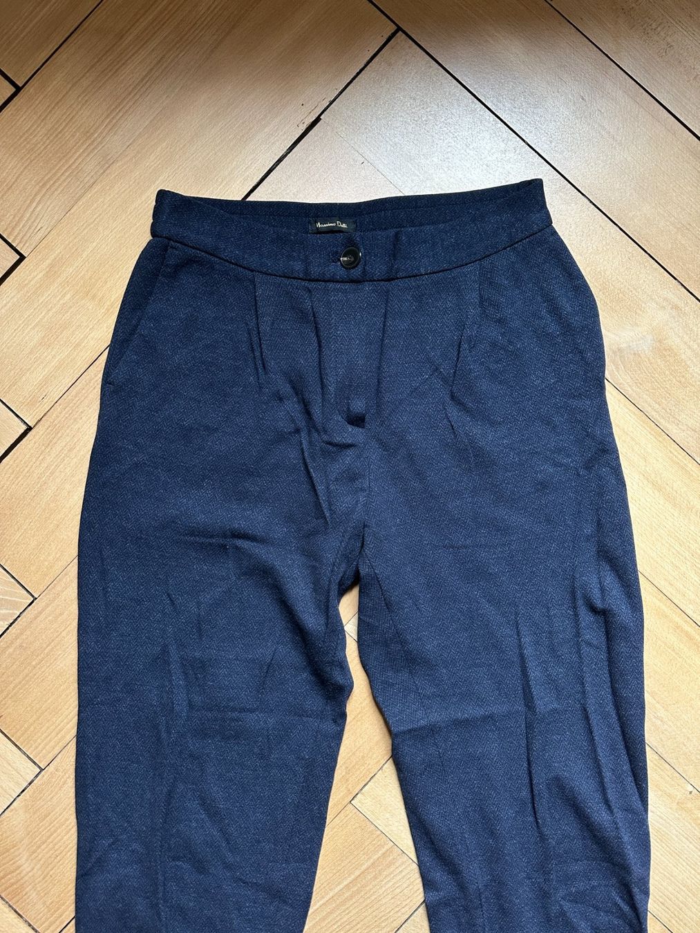 Massimo Dutti Hosen: MASSIMO DUTTI - Stoffhose dunkelblau gemustert 36 – Gebraucht aus Zürich von Diazaio 1