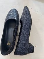 Glitzerschuhe blau 38