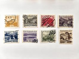 Briefmarken Österreich 1929/30 "Landschaften"