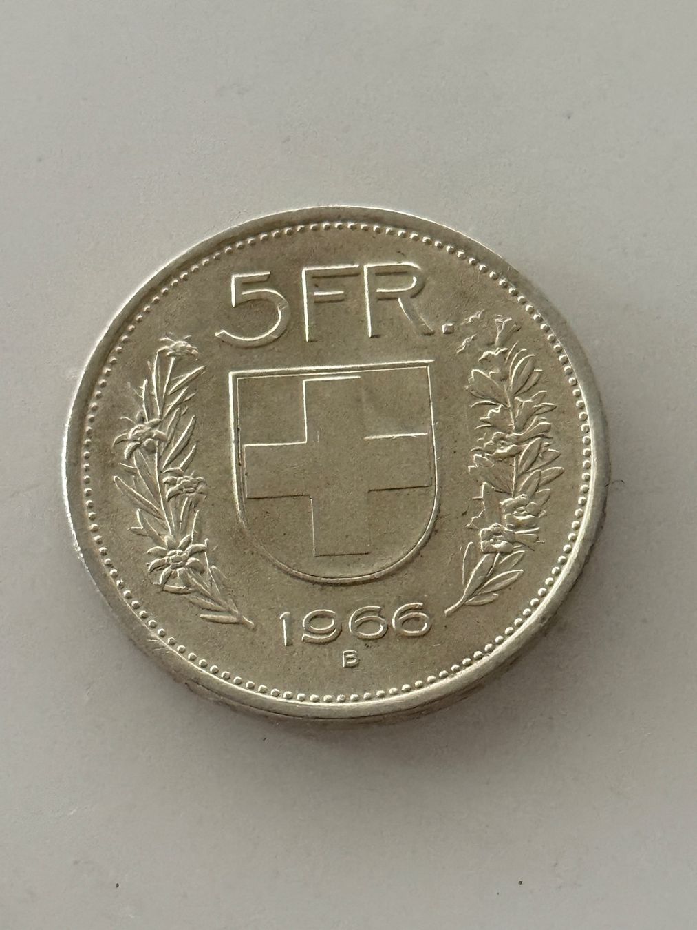 Alle Münzen: 5 Franken 1966  Silber – Gebraucht aus Wallisellen von SWISS_SILVER1 1