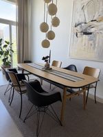 Moderner Esstisch Habitat (Holz/Schwarz) – sehr stilvoll