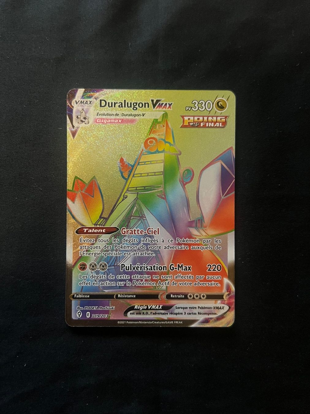 Pokémon Sammelbilder & Trading cards: Duralugon Vmax Rainbow FRançais 219/203 – Neu (gemäss Beschreibung) aus Genève von Jojo_pokemon 1