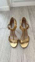 Diane von Furstenberg Gold Sandals Size 7.5