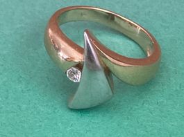 “Design” Vergoldet Ring (56)
