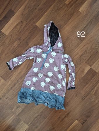 Süsses Kleid mit Füchsen, Gr 92, für Mädchen, selbst genäht