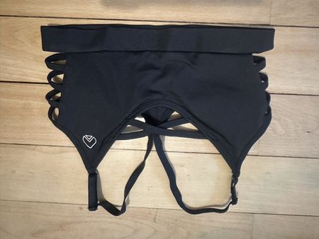 Schwarzes Oace Top mit Straps, Grösse XS