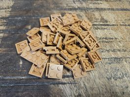 lego 3022 lot de 50 pièces Medium Nougat Plate 2 x 2