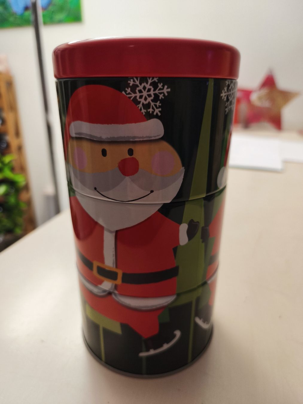 Contenitori & Simili: 3er Set Weihnachtsdose, Blechdose, Santa Claus 🎅 – Nuovo (secondo la descrizione) da Winterthur venduto da leovale