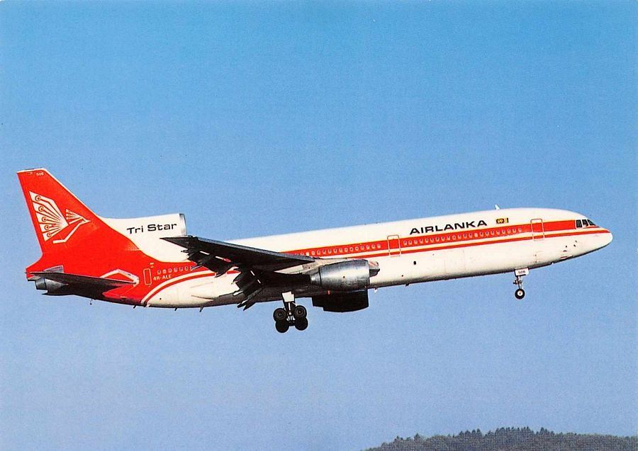 Ansichtskarten: Air Lanka Lockheed L 1011-385 TriStar – Gebraucht aus Frauenfeld von POML
