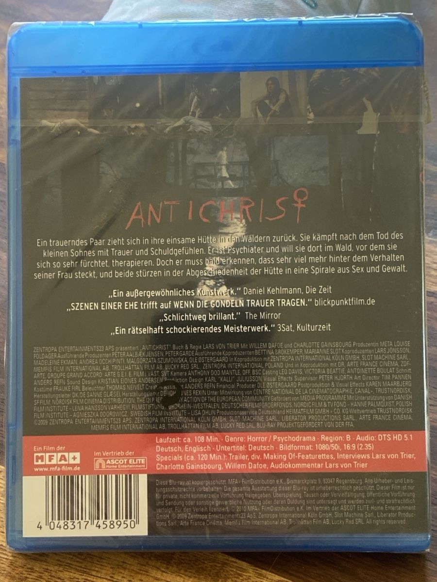 Tous les DVDs: Antichrist – Neuf avec emballage d'origine à Burg AG par Lobo016 1