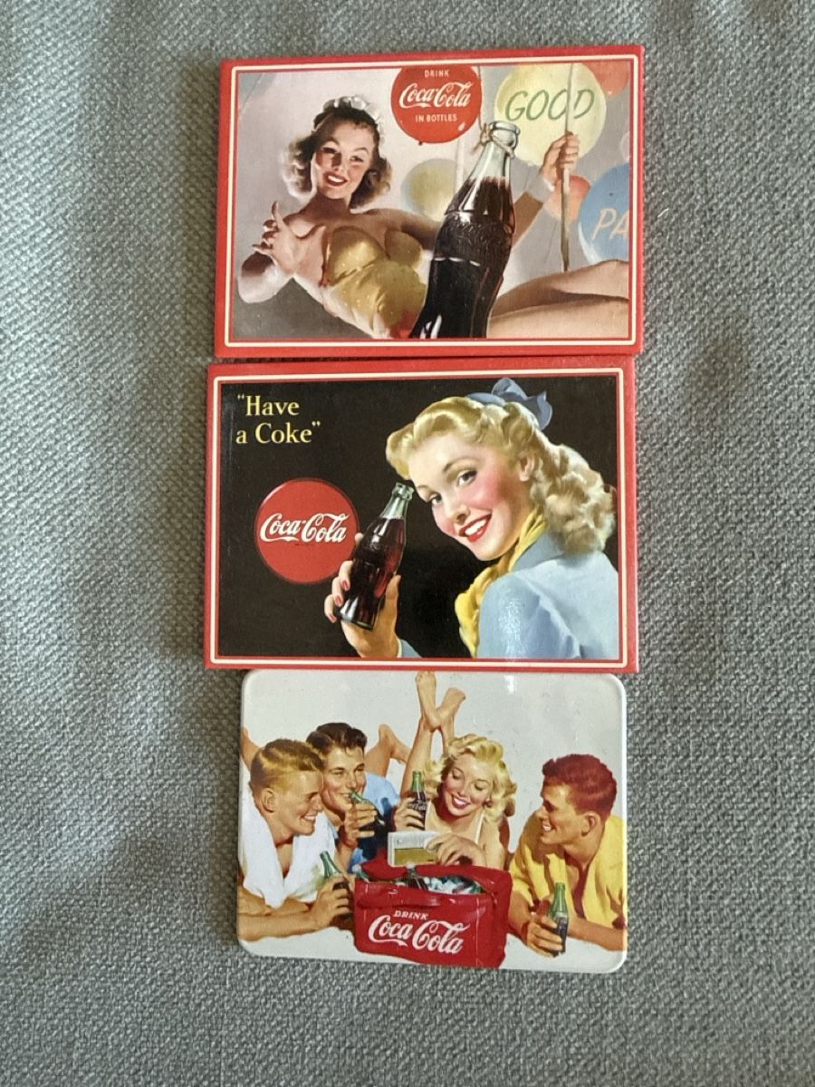 Coca-Cola Calamite: 3 Magnet vintage coca cola  – Usato da Genève venduto da fat_8jwz