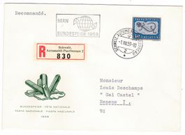 Lettre de Bern BPA A826 pour Renens le 1.VIII.59