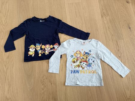 2x Langarmshirt Paw Patrol Gr. 98/104