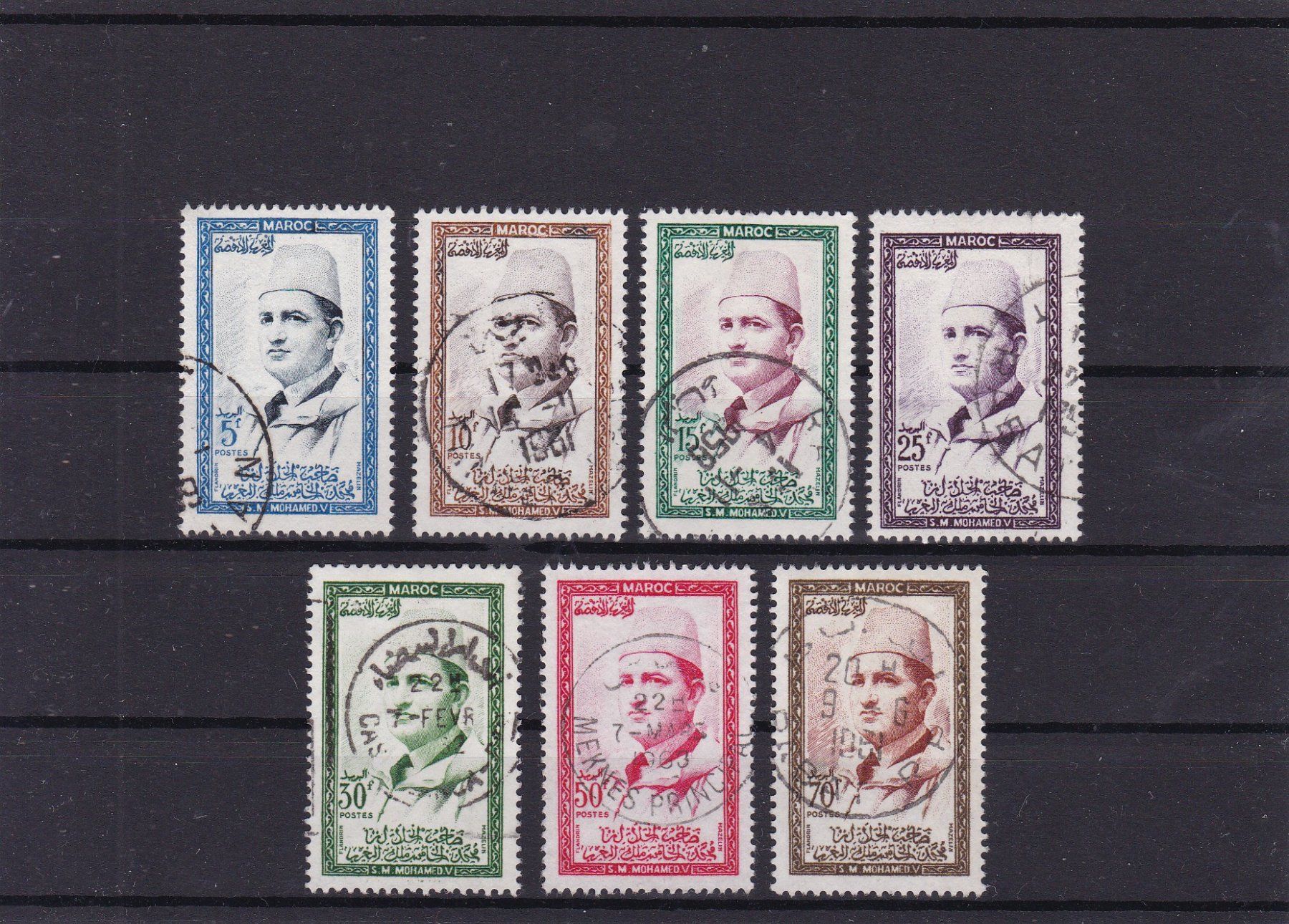 Alle Briefmarken: MAROKKO 1956/57 – Gebraucht aus Gretzenbach von Sikim