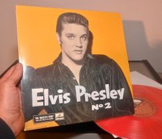 10" REISSUE Elvis Presley – No 2 red MARBLED vg++