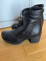 La Socki Schwarze Leder Stiefeletten Gr. 39, Top Zustand!