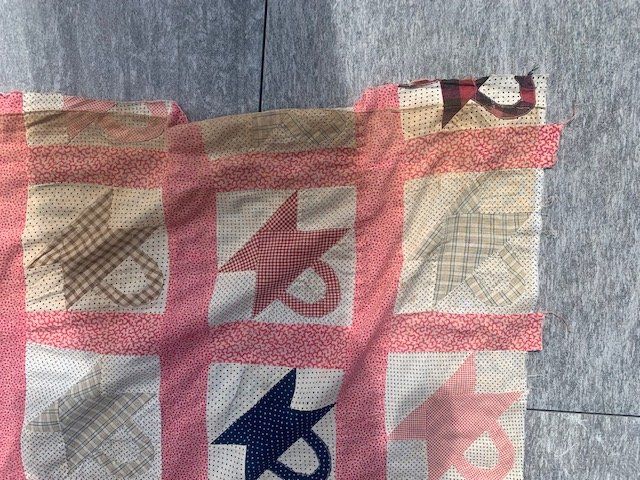 Tessuti: Antique Basket quilt top – Usato da Rudolfstetten venduto da Bungur 3