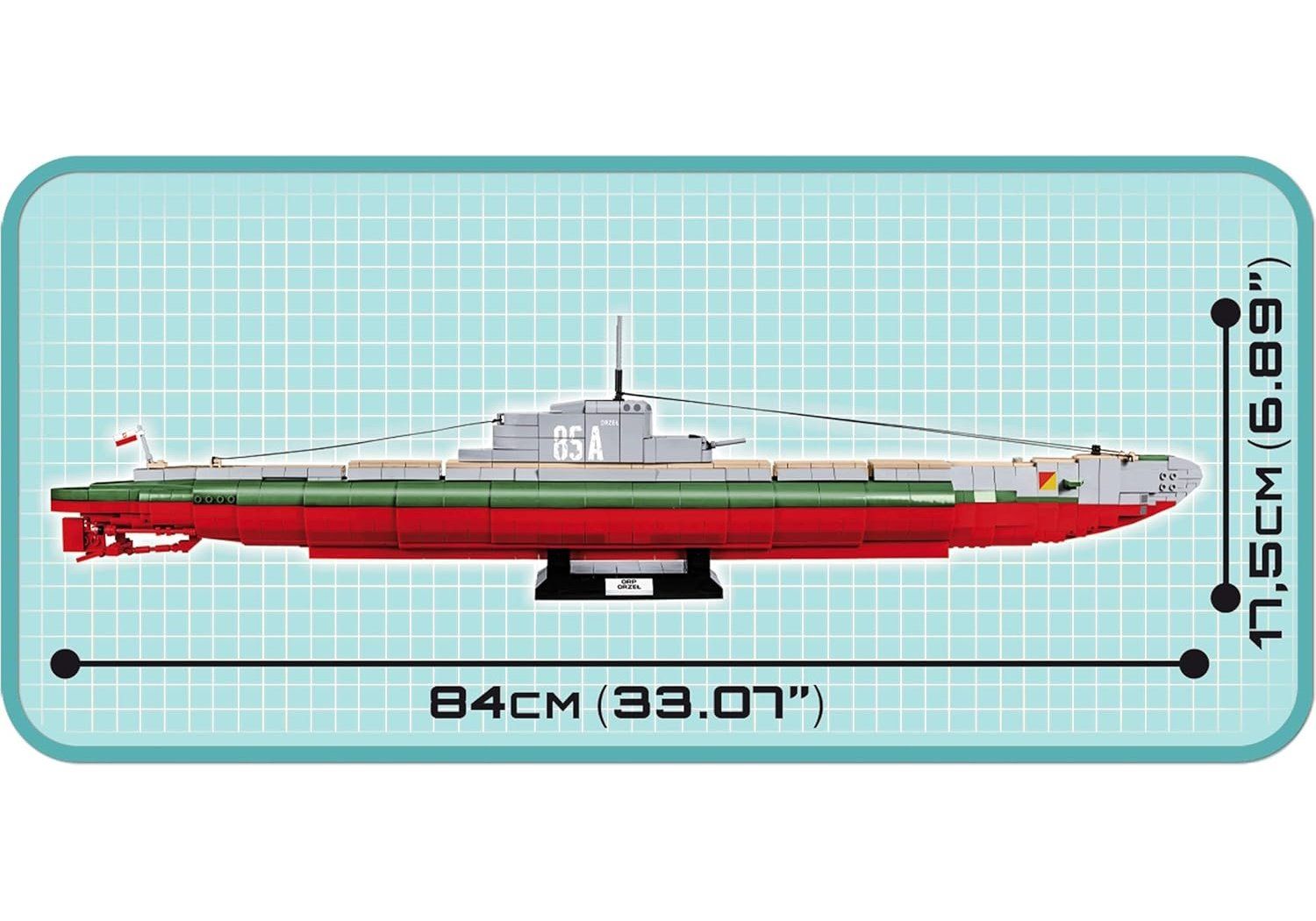 Cobi Kit di costruzioni: COBI 4808 U-Boot ORP Orzeł, 1:100 – Usato da Basel venduto da SwissBrickBank 4
