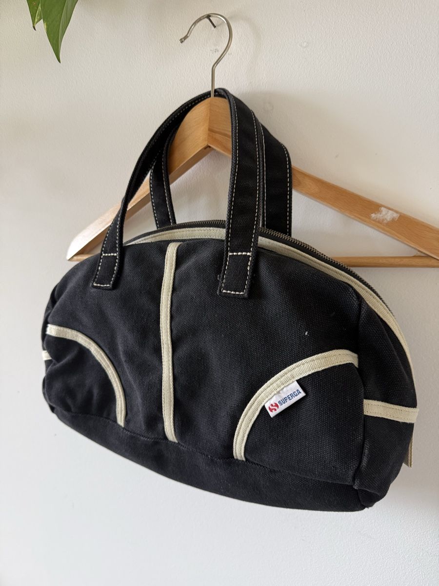 Borse da donna: Sac à main SUPERGA noir et blanc  – Usato da Cormondrèche venduto da ali_9zh5 1