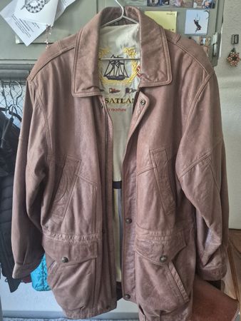 Herren Lederjacke braun Grösse XL guter Zustand
