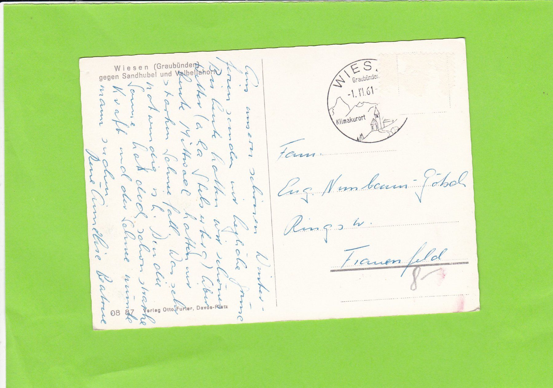 Cartes postales: Wiesen GR – D'occasion à St. Peterzell par neckertal 1