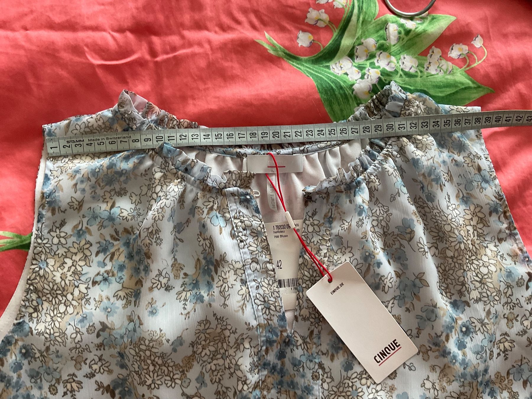 Cinque Camicette: CINQUE Bluse Top Gr 42 hellblau NEU NP 120 – Nuovo e nell'imballaggio originale da Urdorf venduto da alda02 4
