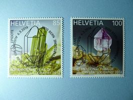 2014 Sondermarken Kristallographie ET Vollstempel 1499+1500