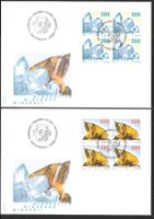 2 FDC 1065 - 1066 Serie Viererblöcke ET Bern 17.9.2002