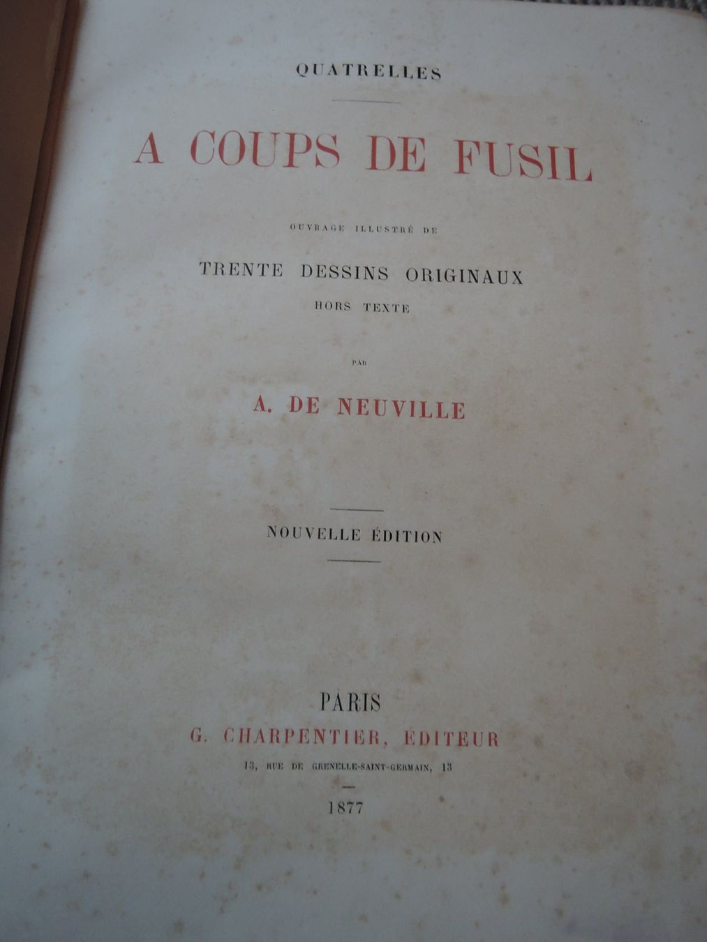 Libri: Livre ancien "A coups de fusil" – Usato da Zürich venduto da Dama.Argon 4