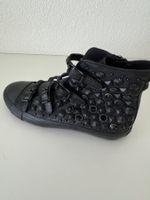 Damen High-Top Sneaker ASH schwarz Nieten und Schnallen