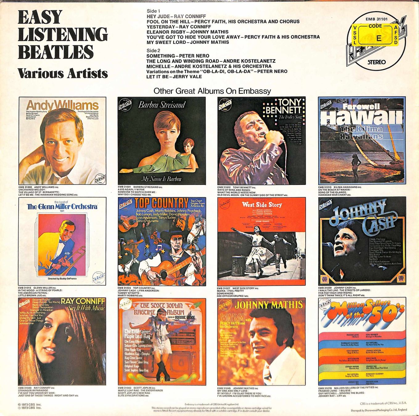 Schallplatten: LP: Easy Listening Beatles - Various – Gebraucht aus Trimmis von Dres2 1