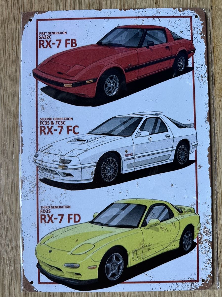 Schilder: Mazda rx7 wankel Oldtimer  – Neu (gemäss Beschreibung) aus Reinach AG von rares75