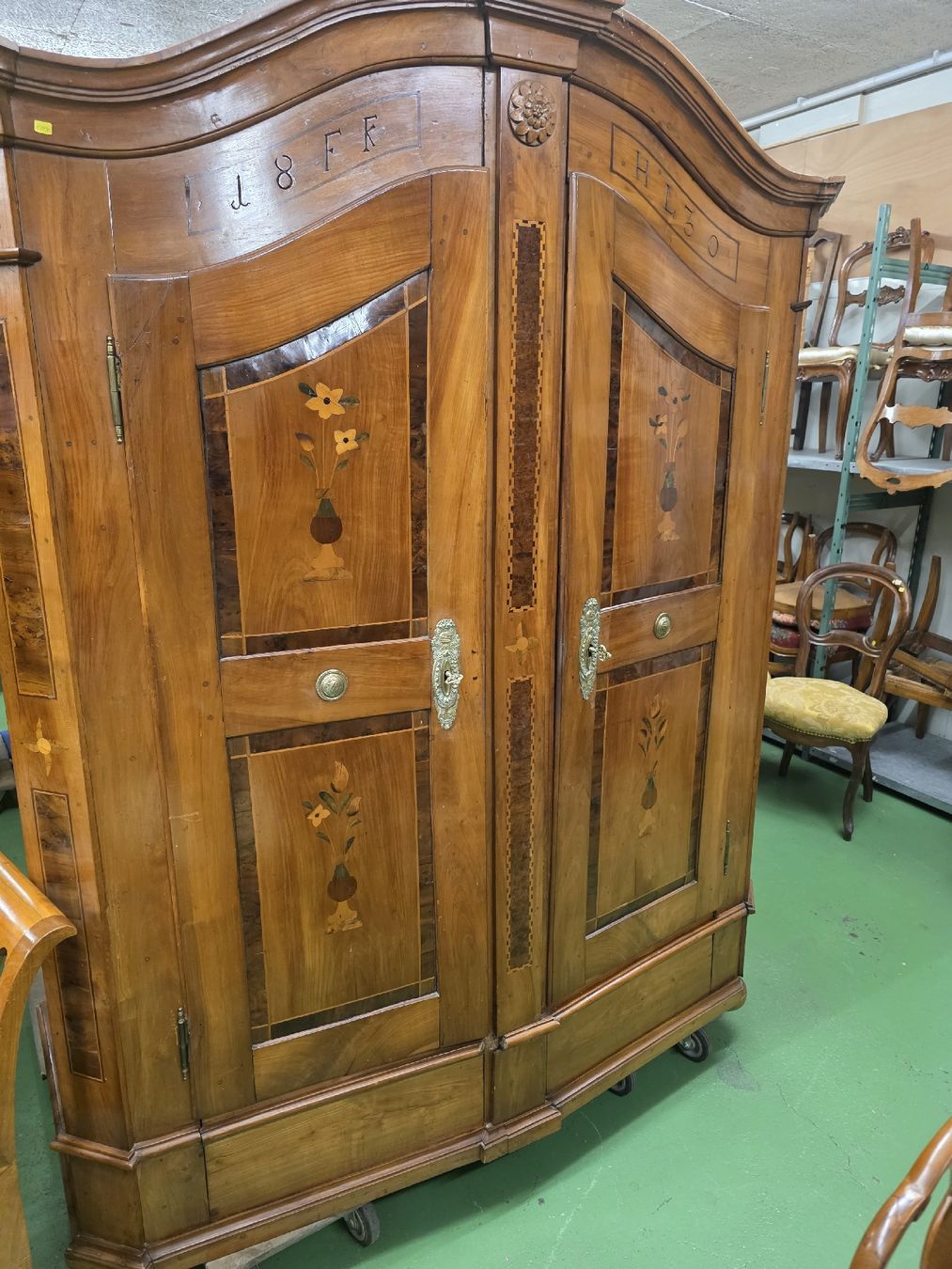 Schränke: anciene armoire cerisier 2 piece – Gebraucht aus Mittelhäusern von mis_6kgm