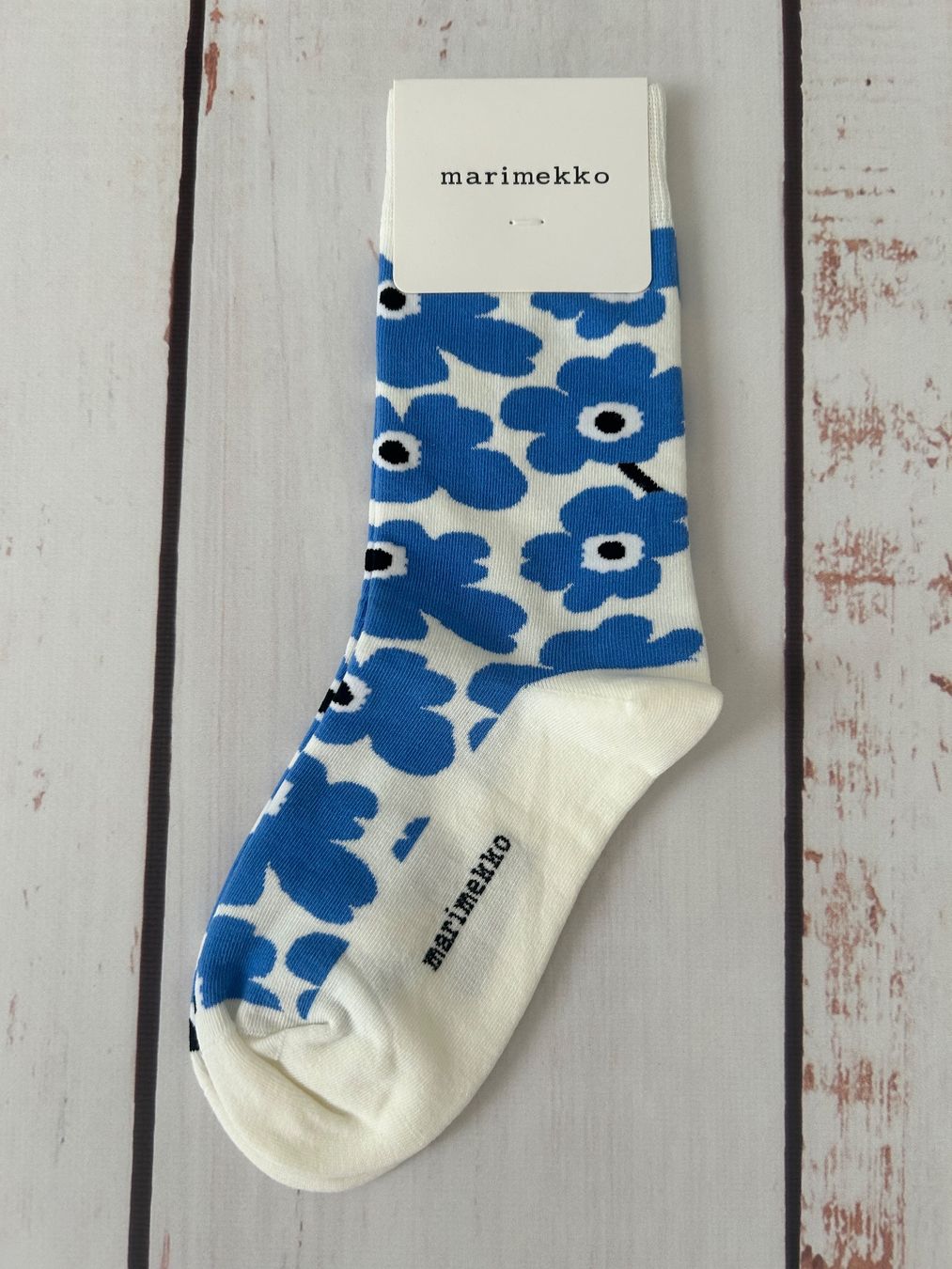 Calze: Marimekko socks pop-up flower print – Nuovo e nell'imballaggio originale da Zürich venduto da Ferienan 2