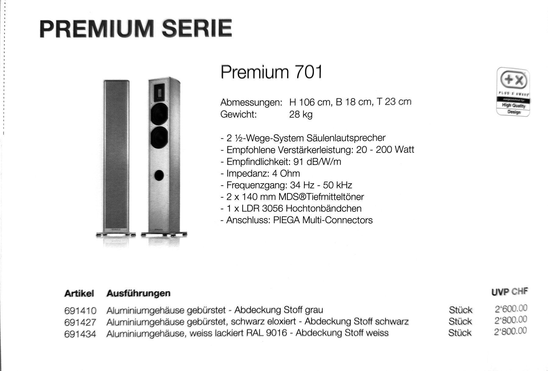 Piega Lautsprecher: Piega Premium 701 – Gebraucht aus Toffen von RohrerHiFiAG 5