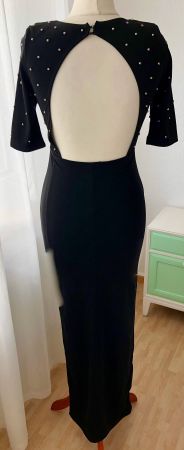 Abendkleid H&M mit tollem Rückenausschnitt, Maxi-Kleid S 36