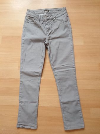 Elegante Damen Hose Lascana Gr. 34 XS Stretch Grau
