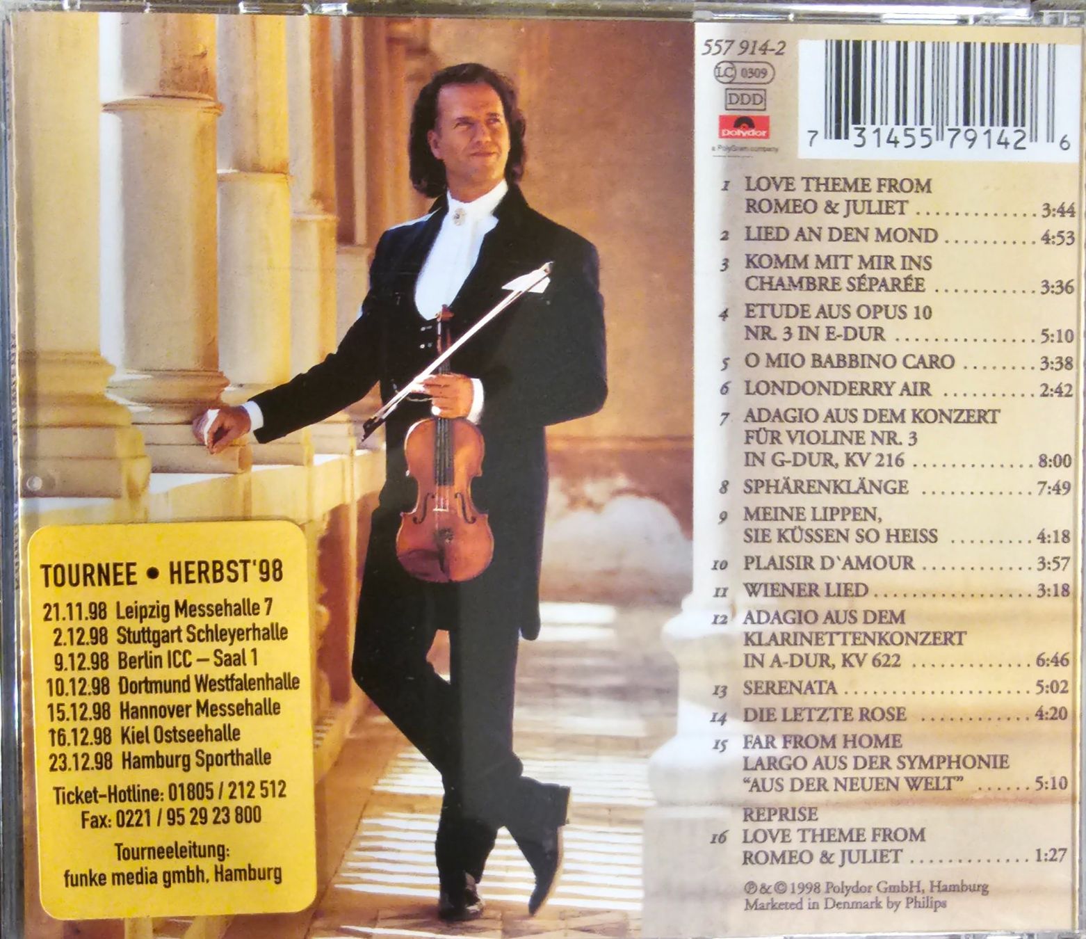CDs: André Rieu – Romantic Moments – Gebraucht aus Wahlen b. Laufen von Cg10 1