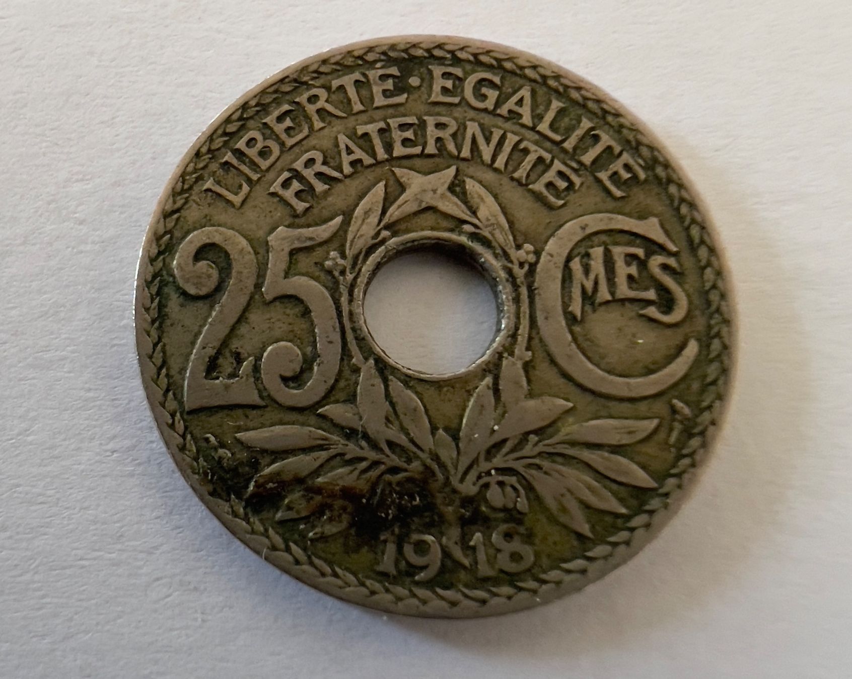 Tutti le monete: Frankreich 25 Centime 1918 – Usato da Adliswil venduto da 0ml4t