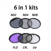 6-in-1 Kamera-Filter–62 mm | UV | CPL | FLD | ND2 | ND4| ND8