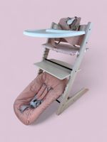 Stokke Tripp Trapp mit Babyset, Kissen, Tray, Gurt & Newborn