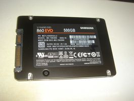 1 stück 500gb ssd. Samsung 860 evo. Getestet. Siehe Details