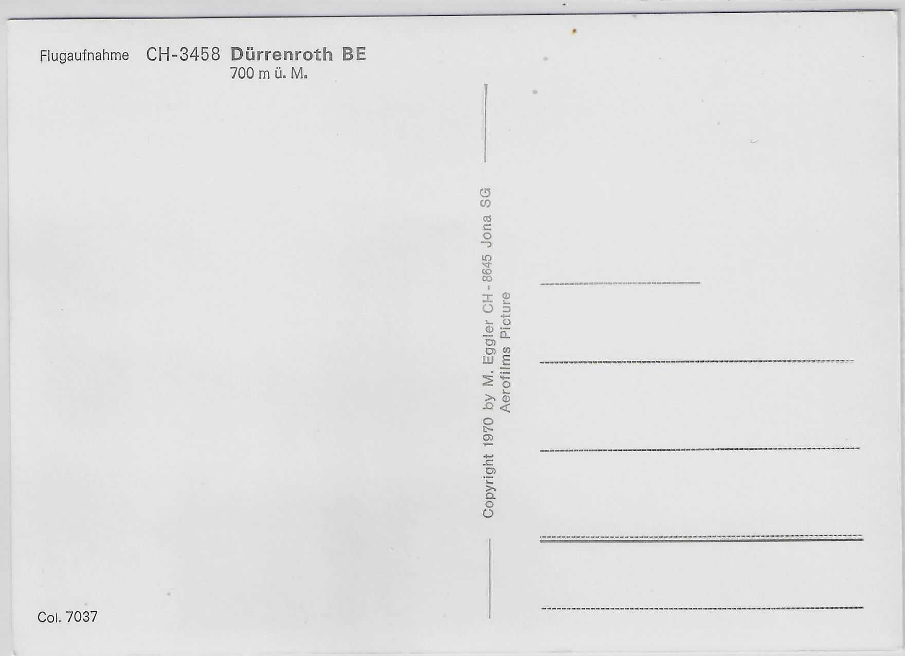 Cartoline postali: Flugaufnahme Dürrenroth BE – Antico da Ettingen venduto da Kartenplanet 1